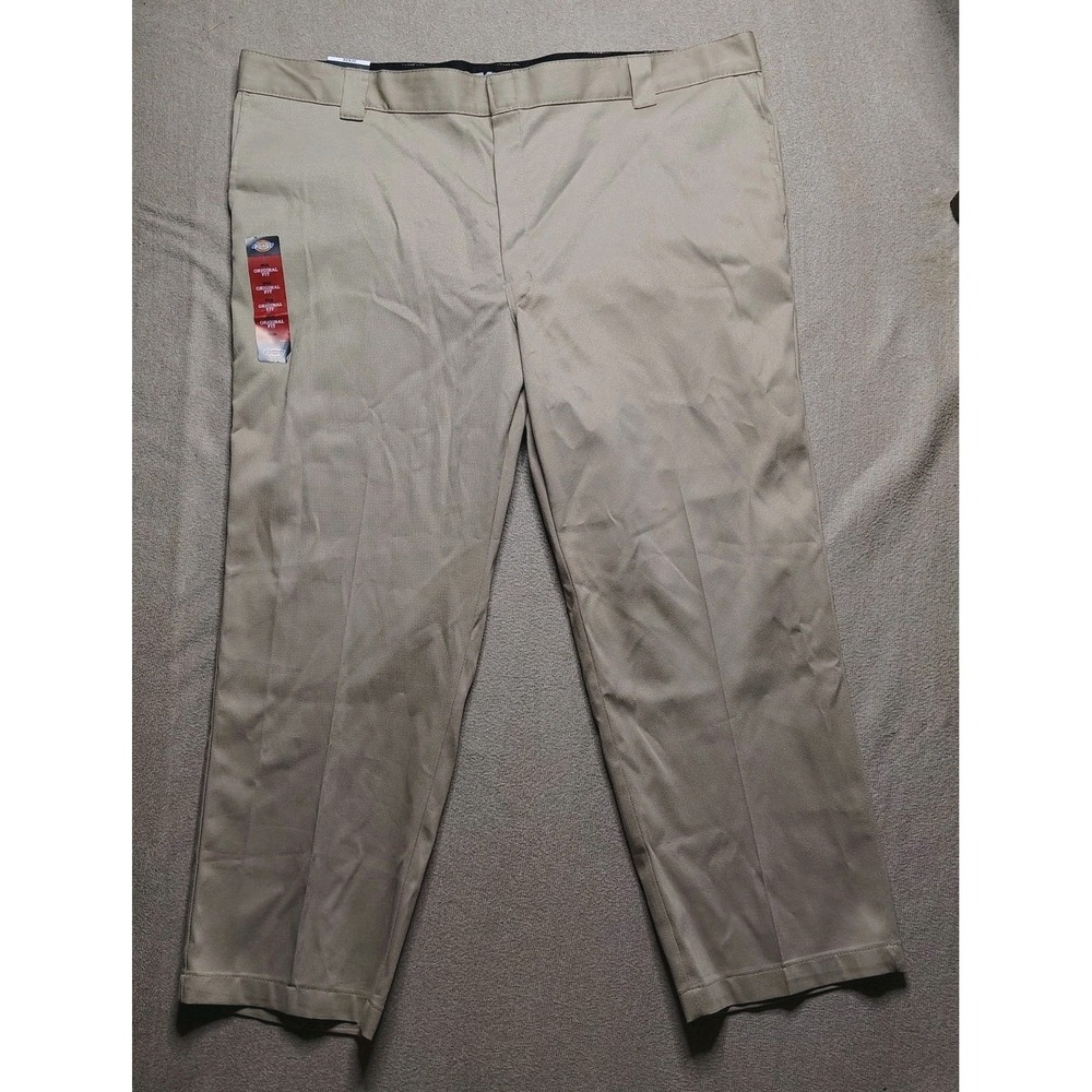 Dickies 874 Flex Original Fit Work Pants 50x30 Beige Chino Big and Tall NWT - Picture 2 of 9